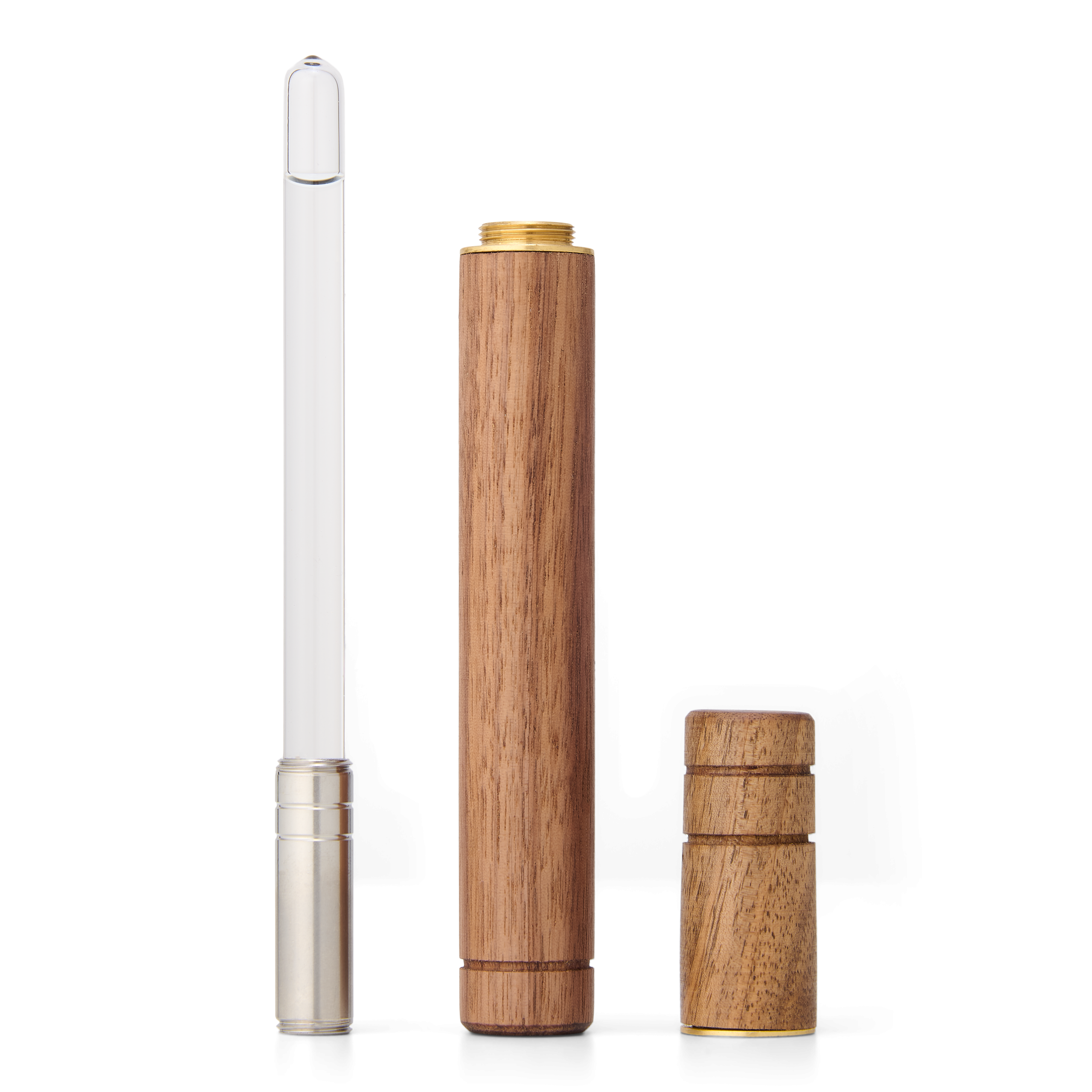 wasserstab aus luxuriöser walnuss